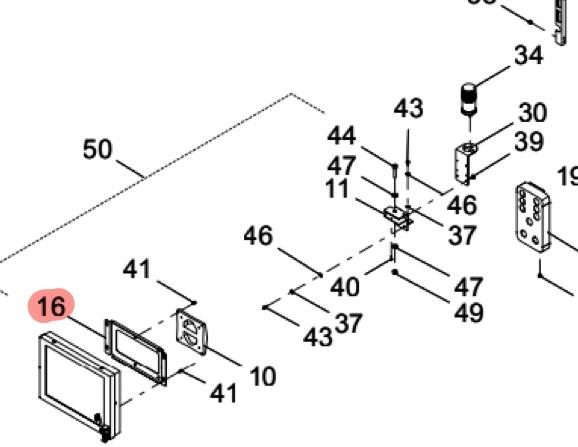  KMC-M1384-00 BRACKET,LCD YAMAHA YSM20R